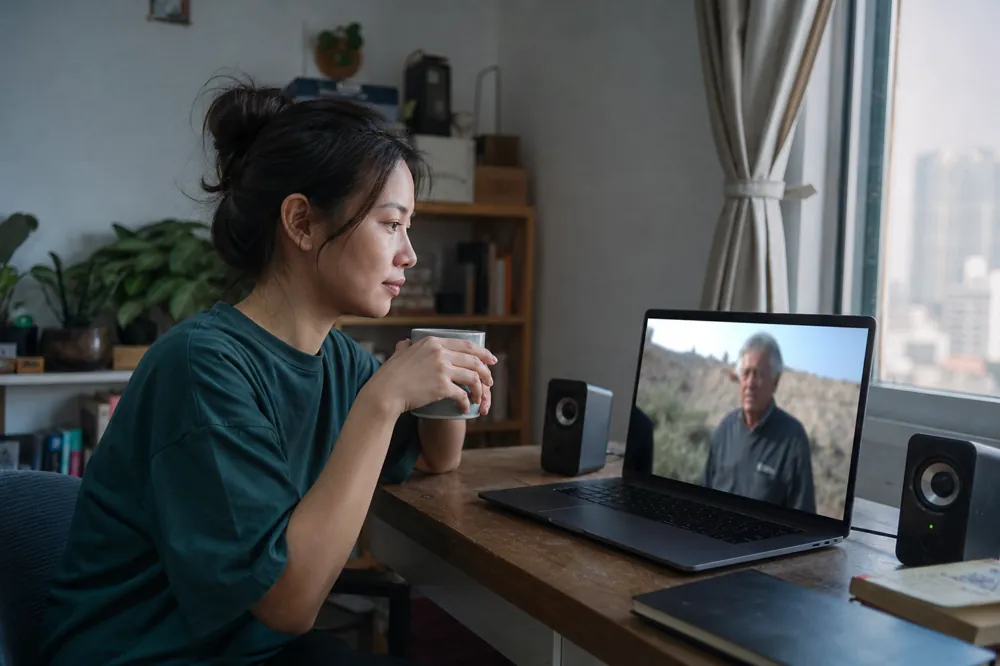 A listener follows a foreign video with YTDub